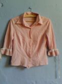 Blusinha xadrez rosa bebe